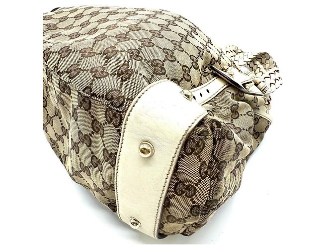 Borsa Tote Gucci GG Canvas beige - vista 4