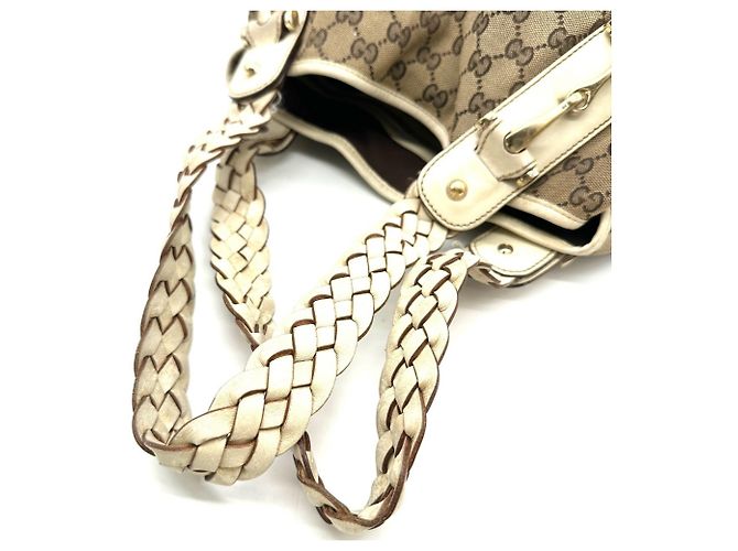 Borsa Tote Gucci GG Canvas beige - vista 6