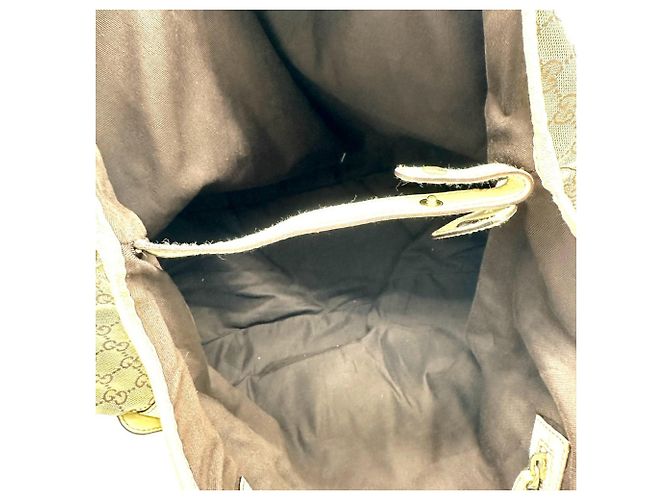 Borsa Tote Gucci GG Canvas beige - vista 9