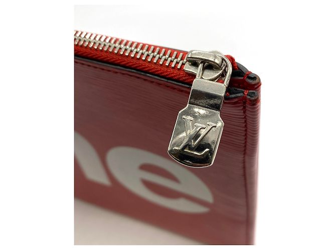 Borsa a pochette Louis Vuitton x Supreme in pelle Epi - vista 4