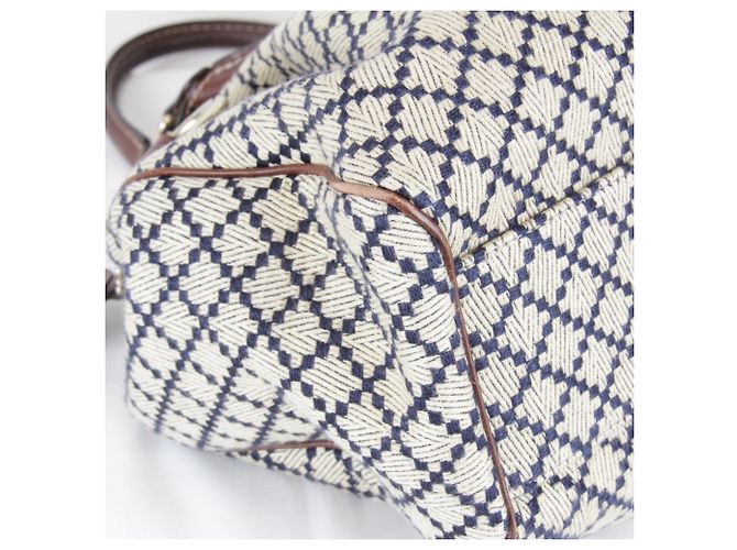 Borsa Gucci Beige in Pelle e Tela - vista 6