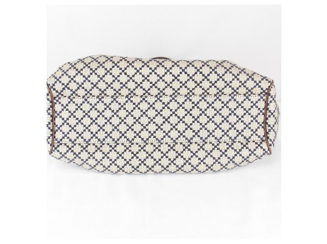 Borsa Gucci Beige in Pelle e Tela - vista 7
