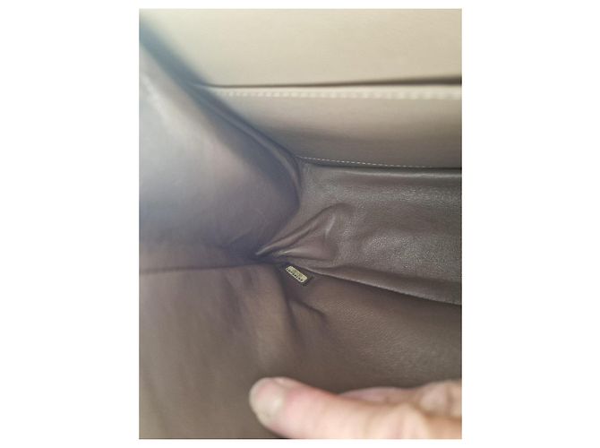 Chanel 2.55 Borsa a Patta in Pelle Matelassé Beige - vista 6