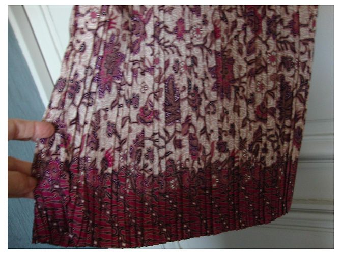 inconnue Falda Maxi Plisada con Estampado Floral de Algodón - vista 3