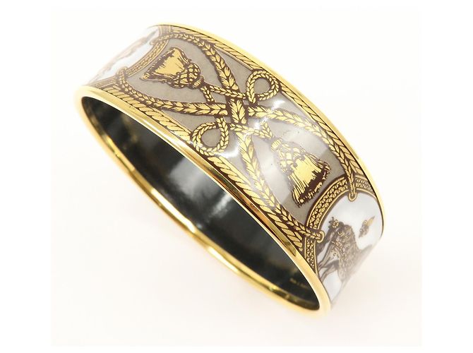 Hermès Brazalete Hermes Bangle Printed Enamel Wide - vista 7