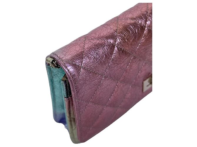 Wallet On Chain Chanel WOC Portafoglio pelle di capra arcobaleno - vista 11
