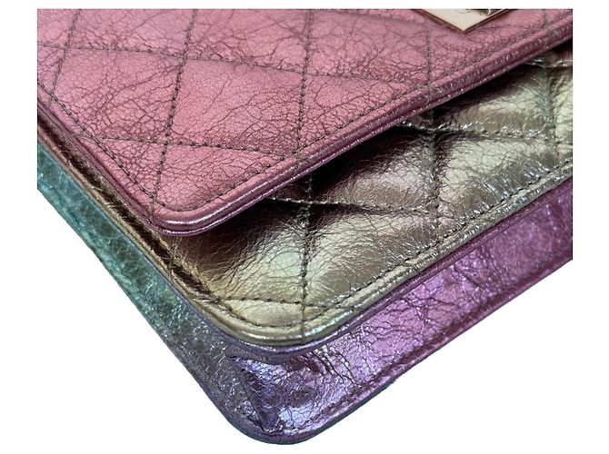 Wallet On Chain Chanel WOC Portafoglio pelle di capra arcobaleno - vista 9