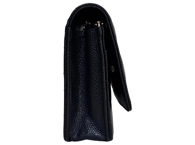 Wallet On Chain Chanel WOC Portafoglio con catena Pelle Caviar Nera - vista 10