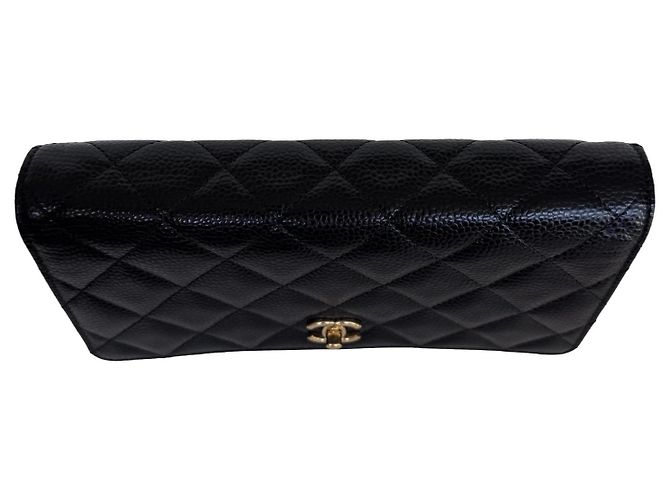 Wallet On Chain Chanel WOC Portafoglio con catena Pelle Caviar Nera - vista 8