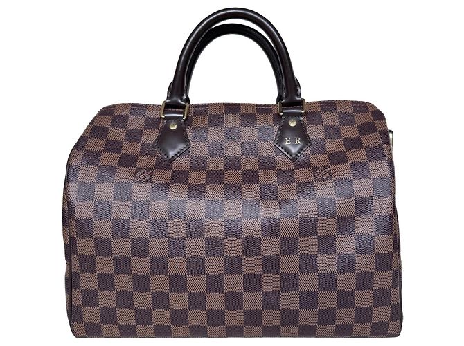 Louis Vuitton Speedy 30 Bandoulière Damier Ebene - vista 11
