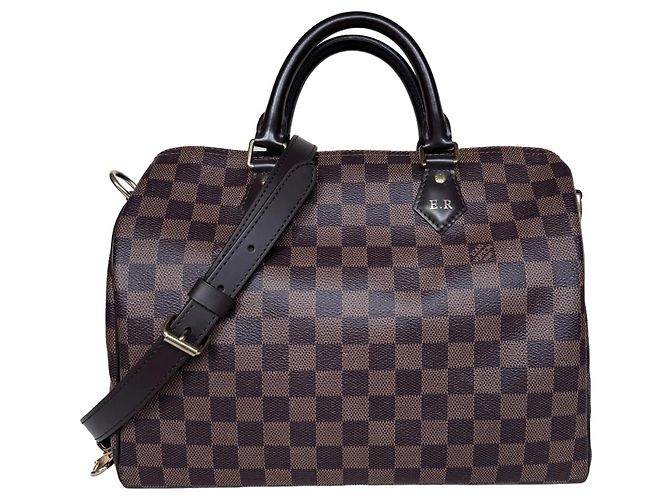 Louis Vuitton Speedy 30 Bandoulière Damier Ebene - vista 2