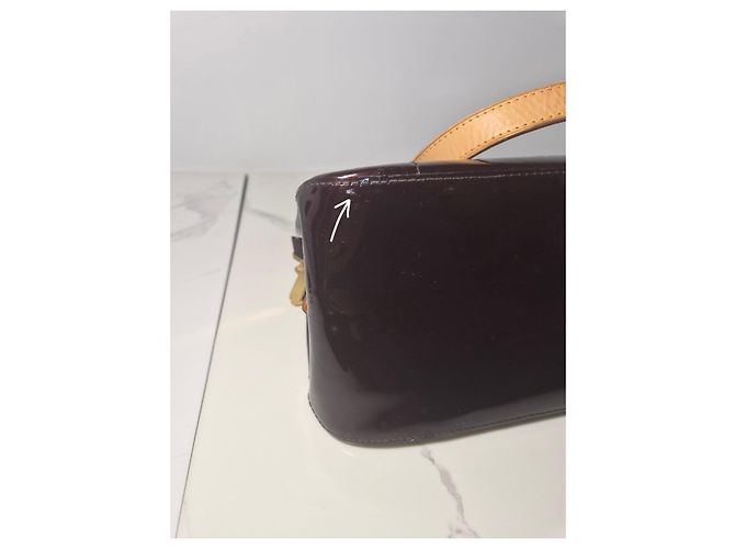 Louis Vuitton Monogram Vernis Rosewood Bordeaux - vista 7