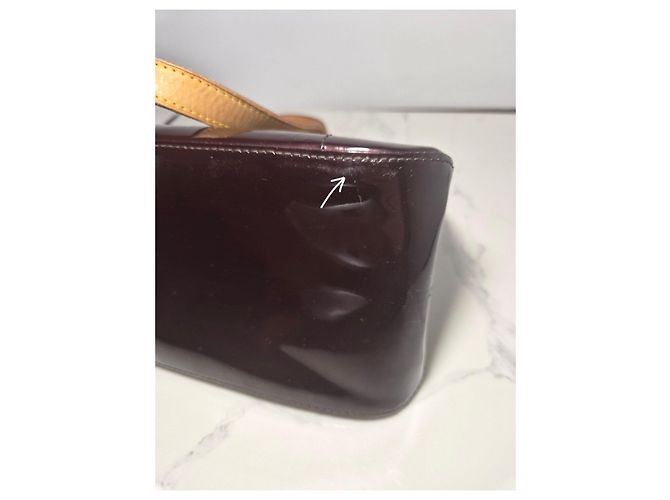 Louis Vuitton Monogram Vernis Rosewood Bordeaux - vista 9