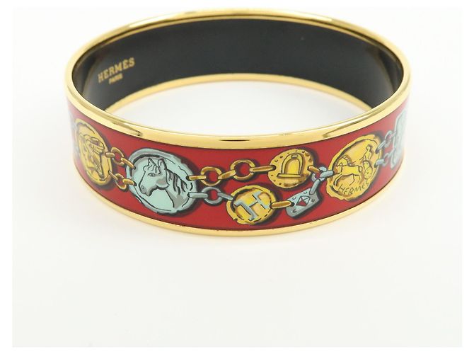 Hermès Bracciale Hermes Bangle Printed Enamel Wide - vista 4