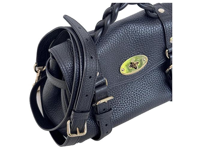 Borsa a mano Mulberry Alexa in pelle - Nero - vista 9