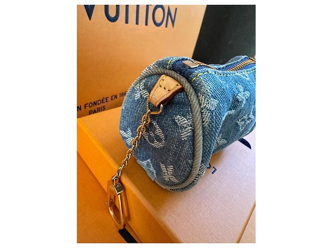 Pochette Speedy Louis Vuitton Monogram Denim - vista 2