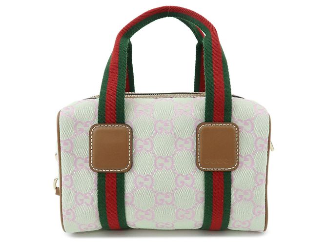 Gucci Web Boston GG Canvas Mini - vista 2