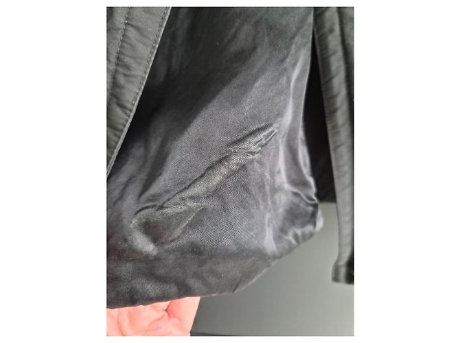 Trench Gucci Negro de Nylon - vista 12