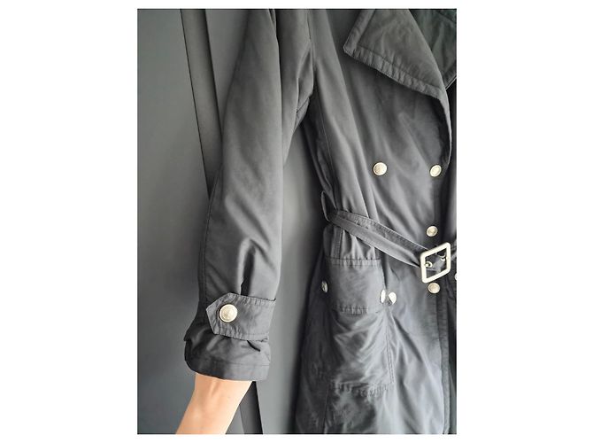 Trench Gucci Negro de Nylon - vista 2