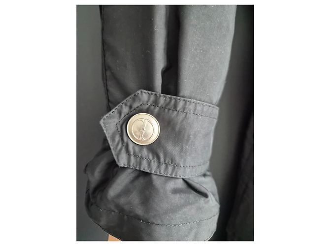 Trench Gucci Negro de Nylon - vista 3