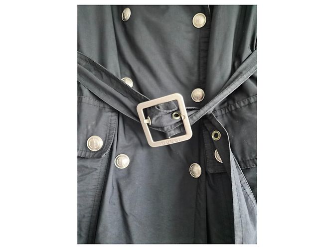 Trench Gucci Negro de Nylon - vista 4