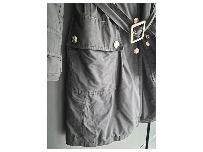 Trench Gucci Negro de Nylon - vista 5