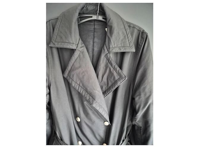 Trench Gucci Negro de Nylon - vista 8