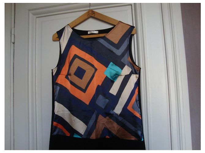 Autre Marque Vestido chasuble Promod estampado geométrico - vista 3