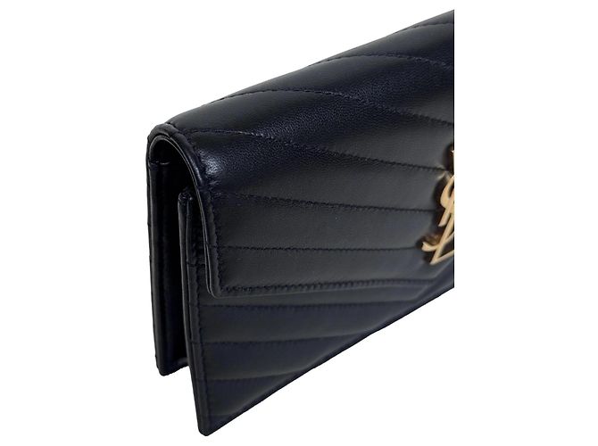 Autre Marque Saint Laurent Cassandre Envelope Wallet on Chain - vista 12