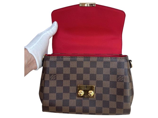 Borsa Louis Vuitton Croisette Damier Ebene - vista 13