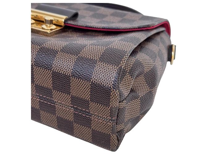 Borsa Louis Vuitton Croisette Damier Ebene - vista 9