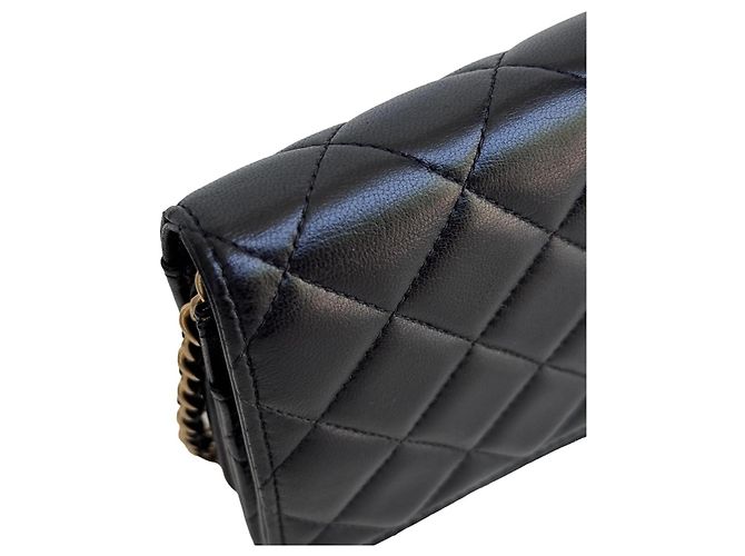 Chanel Wallet on Chain WOC Nappa Nera - vista 12