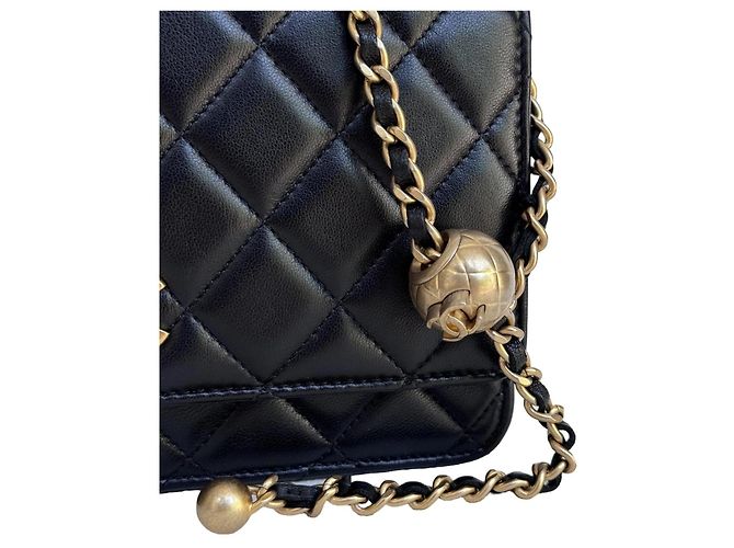 Chanel Wallet on Chain WOC Nappa Nera - vista 14