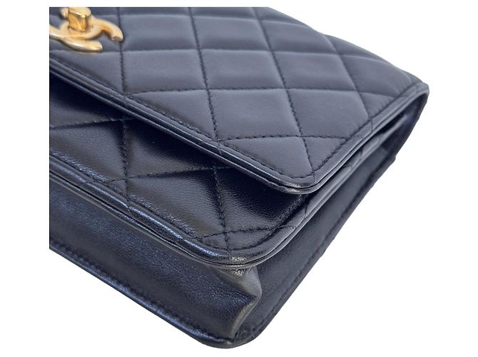 Chanel Wallet on Chain WOC Nappa Nera - vista 5