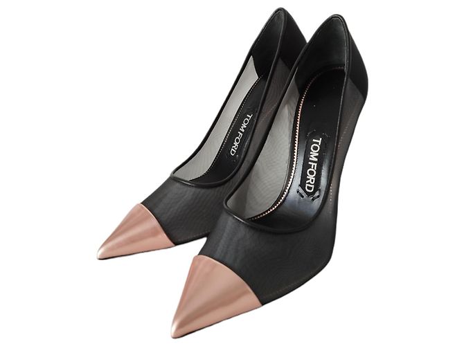 Décolleté Tom Ford neri e rosa - vista 8
