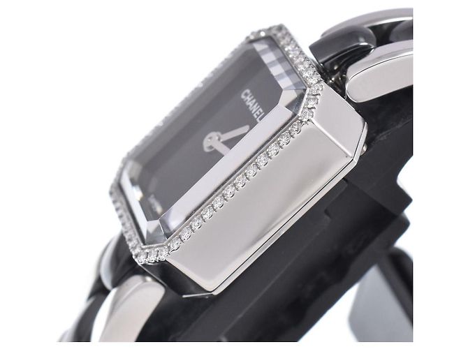 Première Chanel Premiere Mini Quartz Stainless Steel and Ceramic with Diamond Bezel 15 - vista 3