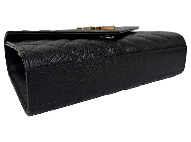 Autre Marque Saint Laurent Borsa Envelope Flap Small Nero - vista 6