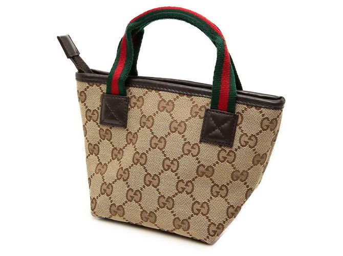 Mini borsa Gucci GG Canvas Sherry Line - vista 2