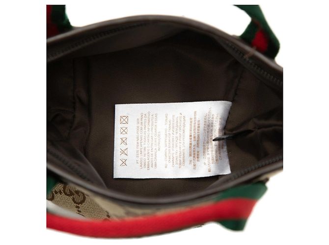 Mini borsa Gucci GG Canvas Sherry Line - vista 4