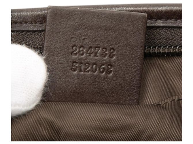 Mini borsa Gucci GG Canvas Sherry Line - vista 6