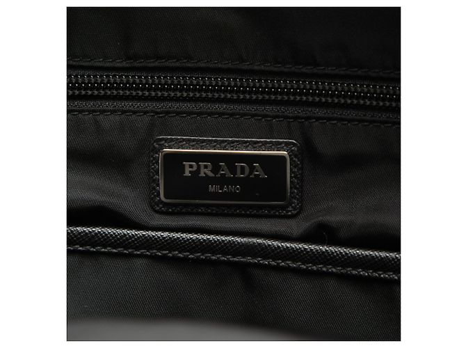 Sac banane en tissu Prada avec plaque logo triangle - vue 5