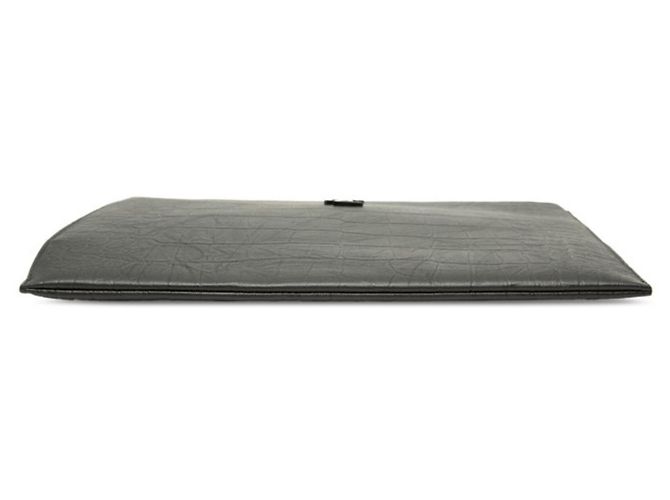 Autre Marque Clutch in pelle nera Saint Laurent - vista 3
