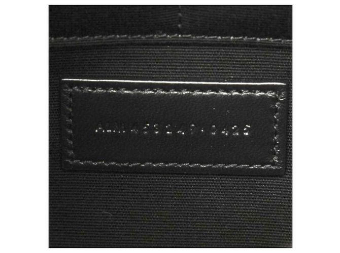 Autre Marque Clutch in pelle nera Saint Laurent - vista 6