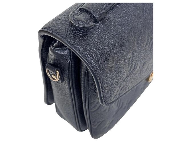 Borsa Louis Vuitton Pochette Métis Empreinte Noir - vista 4