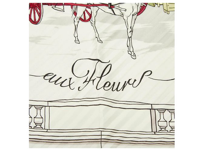 Hermès Foulard Hermes Carre 90 Quai aux Fleurs - vista 3