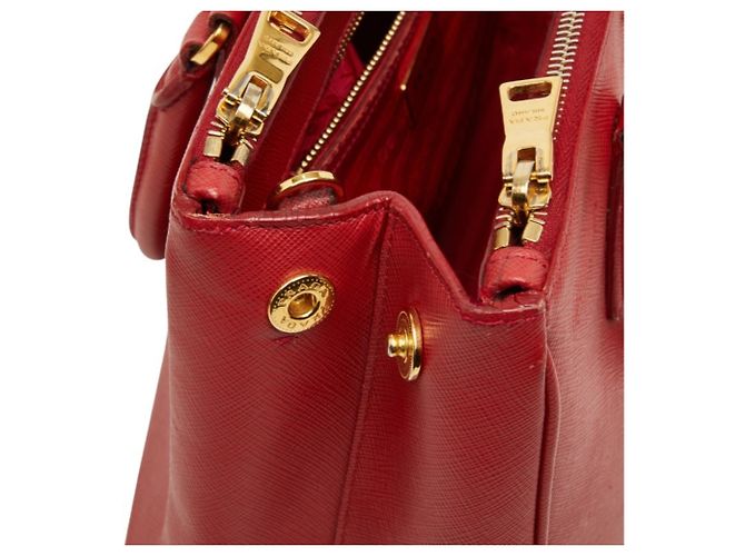 Borsa a mano Galleria Prada in pelle Saffiano con placca logo Triangle - vista 10