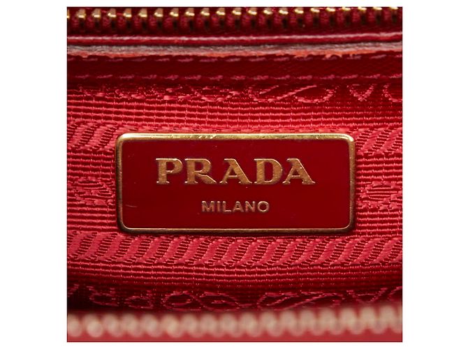 Borsa a mano Galleria Prada in pelle Saffiano con placca logo Triangle - vista 13