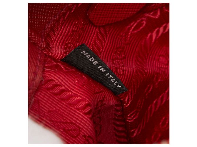 Borsa a mano Galleria Prada in pelle Saffiano con placca logo Triangle - vista 14