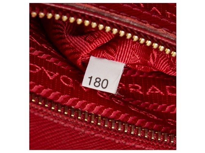 Borsa a mano Galleria Prada in pelle Saffiano con placca logo Triangle - vista 15