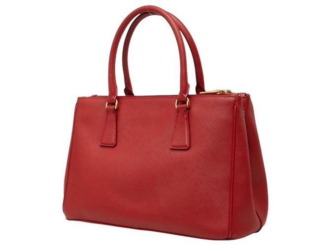 Borsa a mano Galleria Prada in pelle Saffiano con placca logo Triangle - vista 2